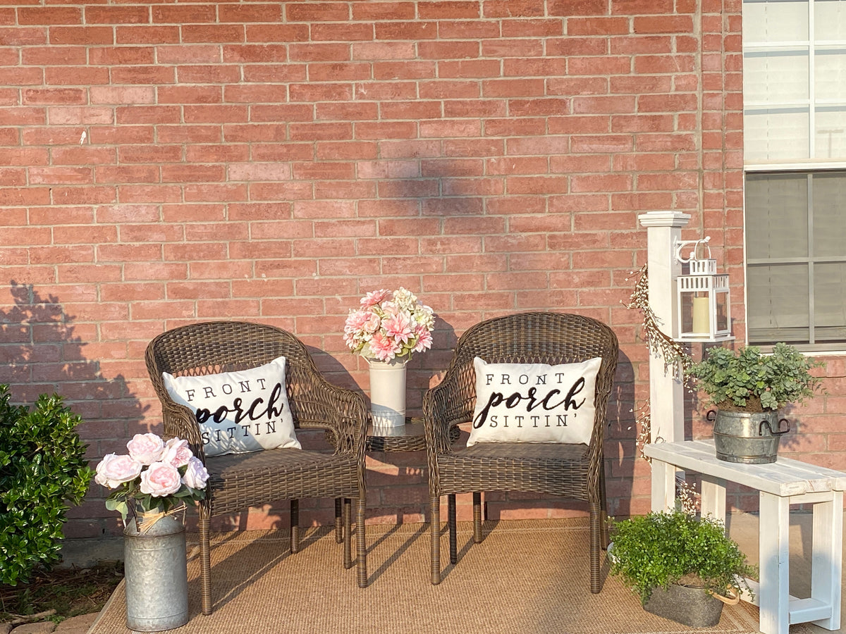 Pink Bloom Porch Staging