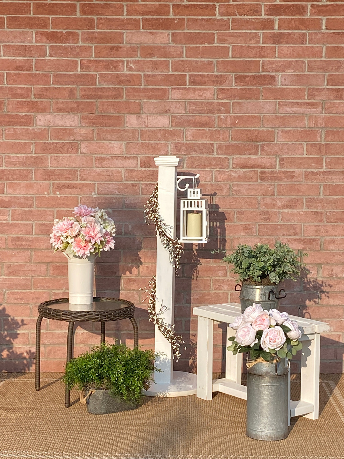 Pink Bloom Porch Staging